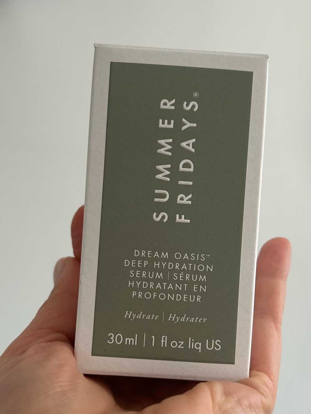 Summer Fridays Dream Oasis Deep Hydration Serum — Sage Green